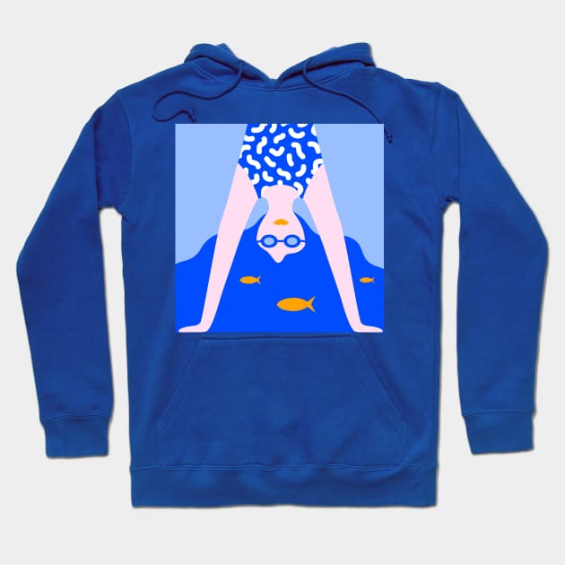 Head in the sea Hoodie by Salty Siren Studios